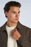 Lindbergh Overshirt Flannel Brown Mel