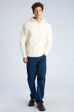 Lindbergh Soft Rib Half-Zip Strickpullover Oversized Fit Chalk White
