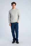 Lindbergh Rib Strickpullover Grey Mel