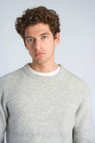 Lindbergh Rib Strickpullover Grey Mel