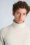 Lindbergh Rib Rollkragen Strickpullover Light Sand Mel