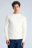 Lindbergh Basic Strickpullover Relaxed Fit Chalk White