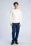 Lindbergh Basic Strickpullover Relaxed Fit Chalk White