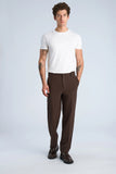Lindbergh Stoffhose Relaxed Brown Mel