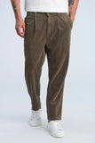 Lindbergh Cordhose Cropped Dusty Army