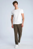 Lindbergh Cordhose Cropped Dusty Army