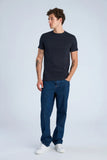 Lindbergh Slim Rib Tee Black