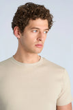 Lindbergh Slim Rib Tee Stone