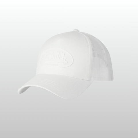 Von Dutch Trucker Cap Boston Cot Twill Rubber White