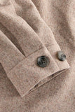 Lindbergh Overshirt Flannel Dark Sand Mel