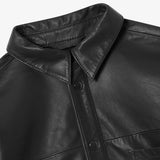 BLKVIS Lederhemd black