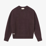 BLKVIS Script Heavy Knit Sweater raisin