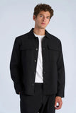 Lindbergh Leichte Cropped Hemdjacke Black