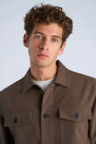 Lindbergh Leichte Cropped Hemdjacke Brown
