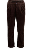 Lindbergh Cordhose Cropped Dark brown
