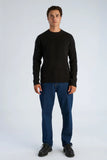 Lindbergh Rib Strickpullover Relaxed Fit Black
