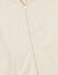 BLKVIS Big Script Zip-Hoodie Antique White