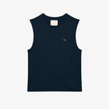 BLKVIS Rib Knitted Sleeveless Tee Blueberry