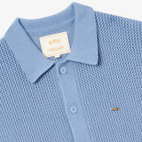 BLKVIS Lace Pointelle Cardigan Stonewash