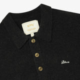 BLKVIS Hairy Structure Longsleeve Polo Black