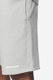 Pegador Logo Heavy Sweat Shorts Washed Pearl Grey White Gum