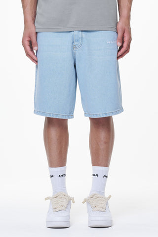 Pegador Earls Jeans Shorts Washed Light Blue