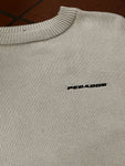 Pegador Logo Knit Sweater Dust Cream