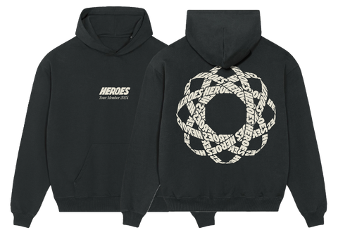 Heroes Tour Member 2024 Logo Hoodie Schwarz