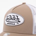 Von Dutch Trucker Cap Boston Cot Twill Mocha/White