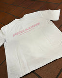 Pegador Colne Logo Oversized Tee White Bubblegum