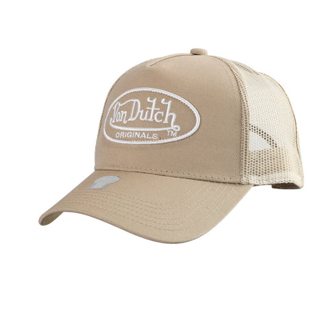 Von Dutch Trucker Cap Cot Twill Beige/Beige