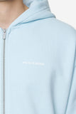 Pegador Logo Oversized Sweat Jacket Washed Baby Blue White Gum