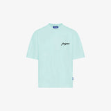 Pequs A Paradise Beach Club Back Logo T-Shirt Aqua