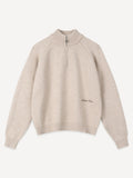 Another Cotton Lab Half-Zip Cardigan Sand