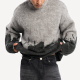 Another Cotton Lab Fluffy Knit Sweater Black
