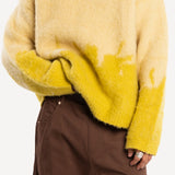 Another Cotton Lab Fluffy Knit Sweater Yellow
