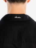 Another Cotton Lab Linen Short Sleeve Shirt Black