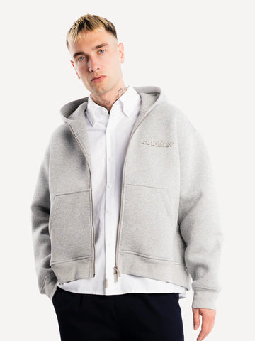 Another Cotton Lab Signature Zip-Hoodie grey