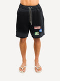 Another Cotton Lab Vintage Patch Shorts Washed Black