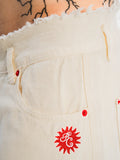 Another Cotton Lab Hi AC Jorts Off White