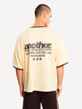 Another Cotton Lab Rave Department Ringer T-Shirt Beige/Butter