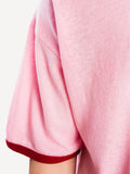 Another Cotton Lab Rave Department Ringer T-Shirt Pink