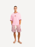 Another Cotton Lab Rave Department Ringer T-Shirt Pink
