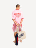 Another Cotton Lab Rave Department Ringer T-Shirt Pink