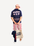 Another Cotton Lab Rave & Athletic Soccer Jersey T-Shirt Navy Blue