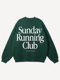 Another Cotton Lab Sunday Running Club Sweater bottle green