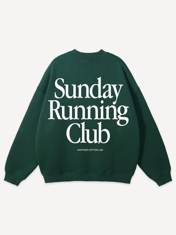 Another Cotton Lab Sunday Running Club Sweater bottle green