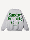 Another Cotton Lab Sunday Running Club Sweater heather grey