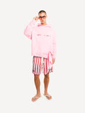 Another Cotton Lab Suenos Sol Festival Hoodie Washed Powder Pink