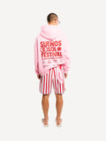 Another Cotton Lab Suenos Sol Festival Hoodie Washed Powder Pink